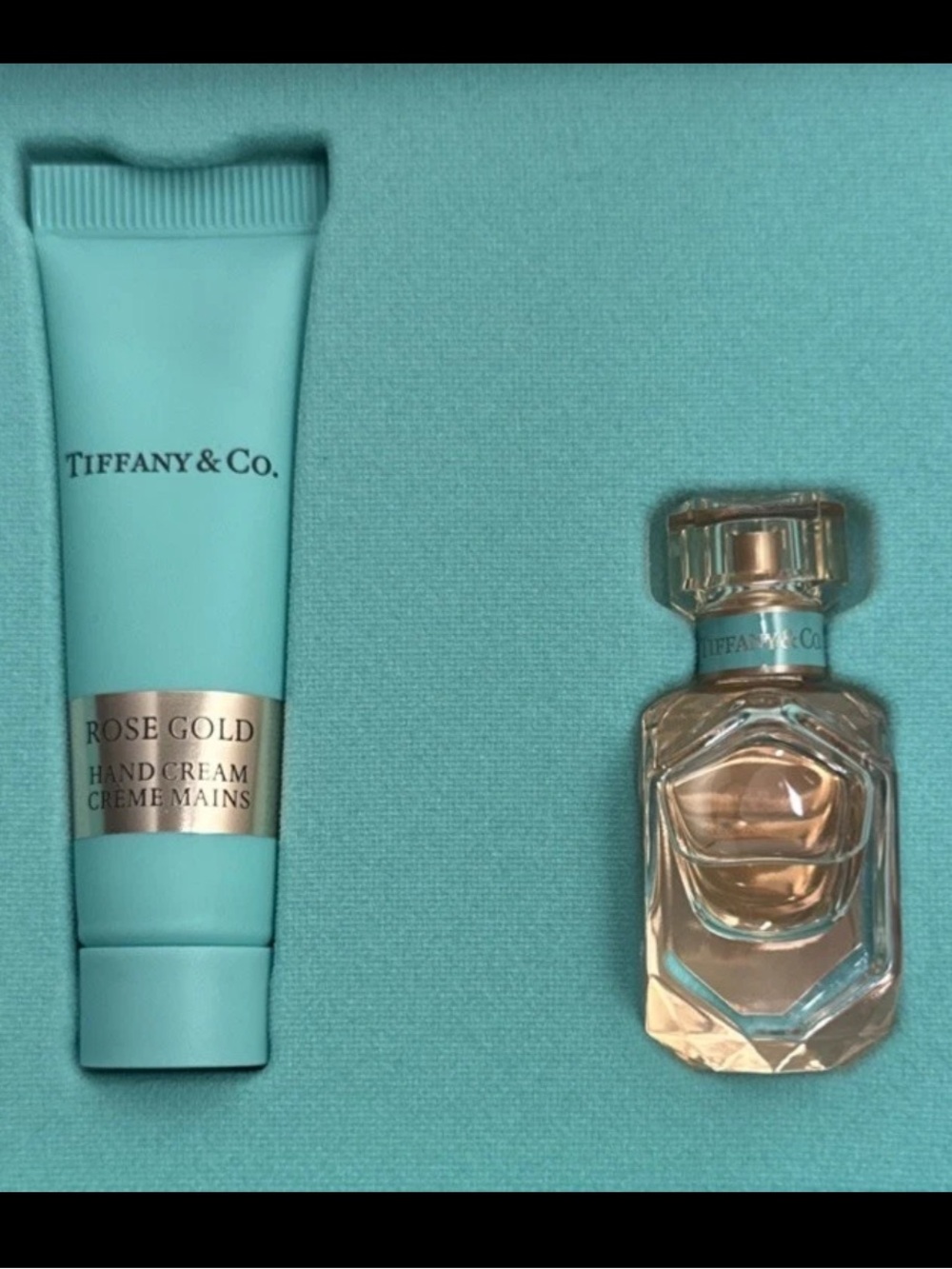 Tiffany & Co. Mini Perfume and Hand Cream Set - Tiffany Blue & Rose Gold